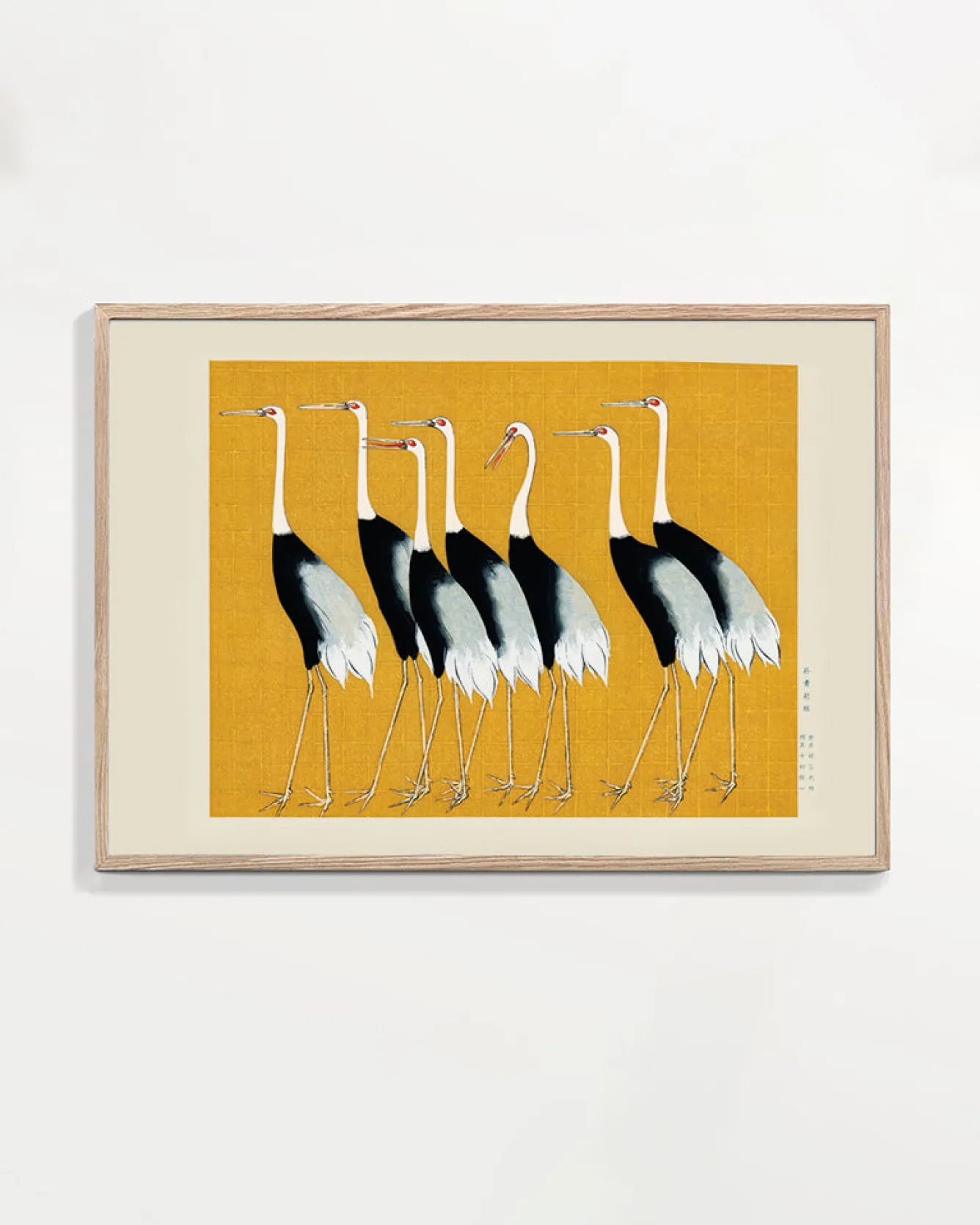 Hannun Affiches | Affiche Japanese Red-Crowned Crane Vintage