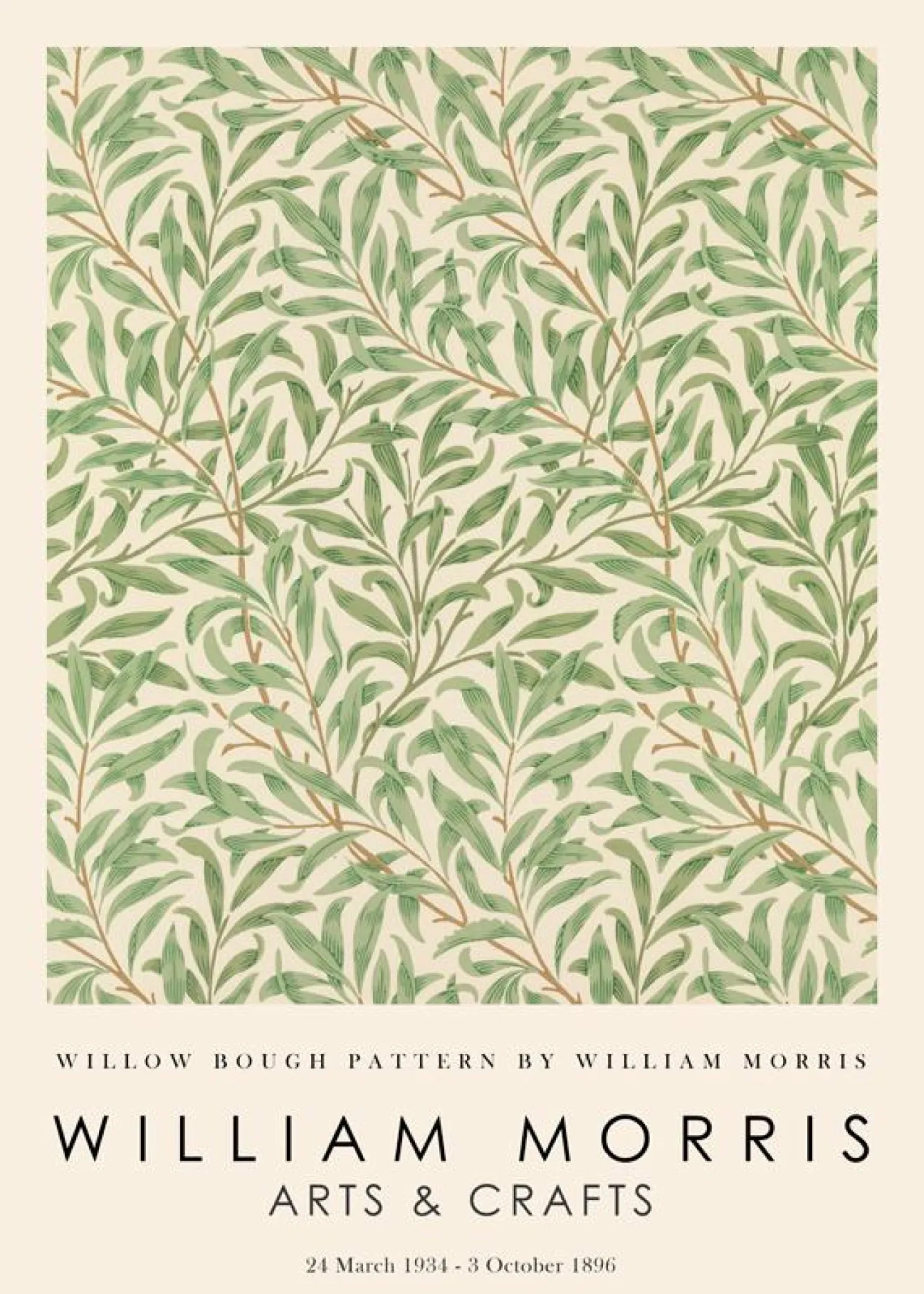 Hannun Affiches | Affiche Willow Bough Pattern