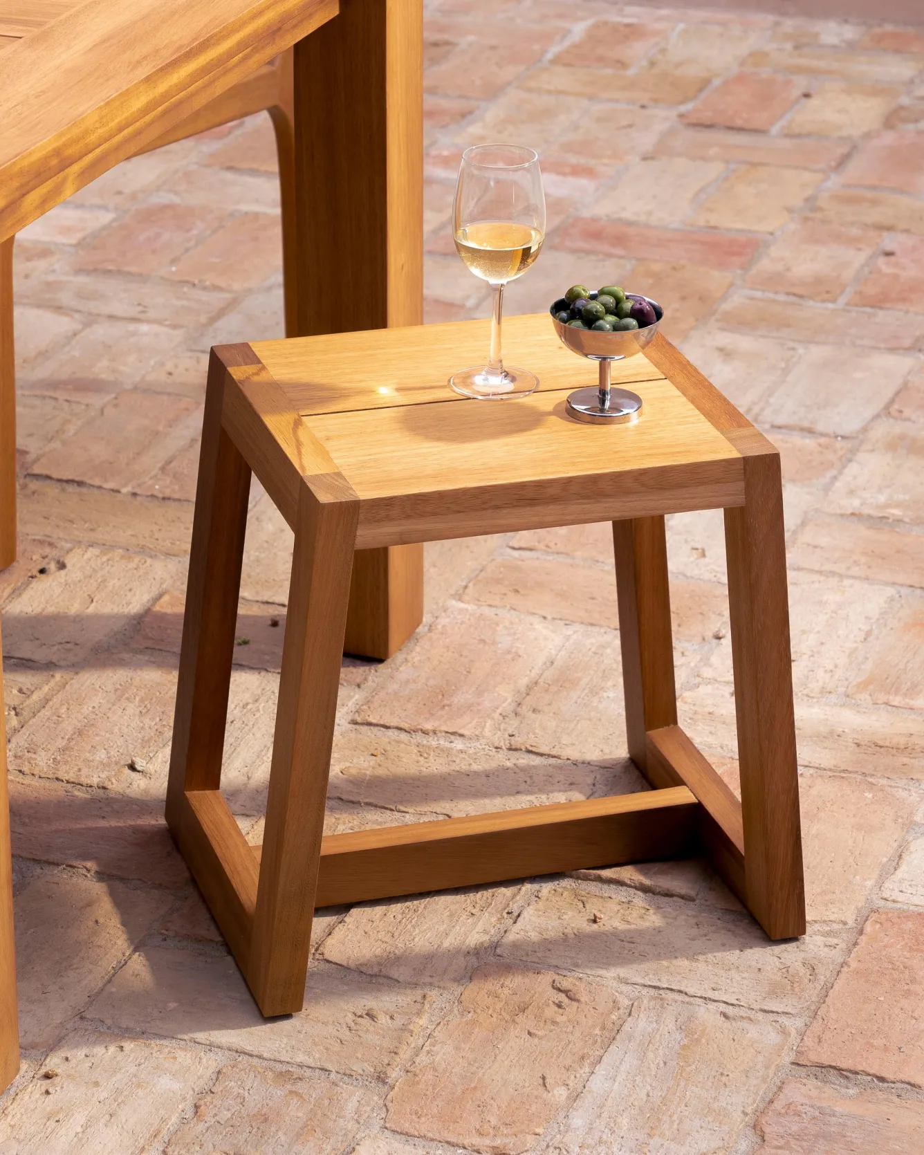 Hannun Tables D'appoint | Tabouret d'extérieur Carlo Iroko